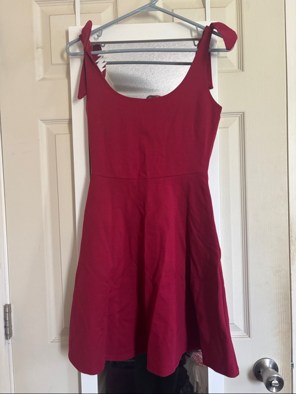 Rolla Coster Crimson Tie-Shoulder Mini Dress